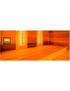 SAUNA TRADICIONAL + IR 4 PLAZAS HYBRIDE COMBI |  HOLLS 2