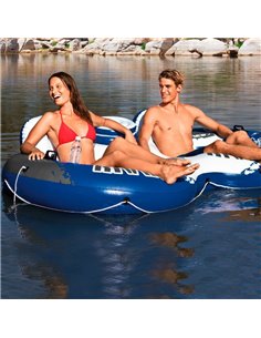COLCHONETA HINCHABLE DOBLE RIVER RUN 2 | INTEX 2
