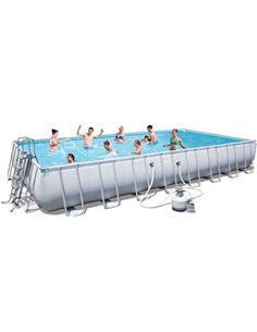PISCINA RECTANGULAR POWER STEEL 956x488x132 | BESTWAY