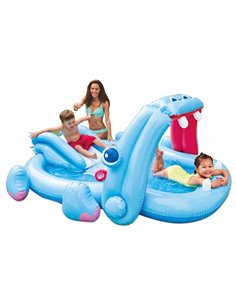 CENTRO DE JUEGOS HINCHABLE DE AGUA HIPOPÓTAMO 221x188x86 2