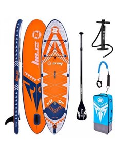 Juego de tabla de paddle surf hinchable negro 305x76x15 cm, Surf