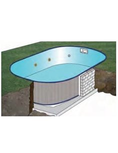 ESCALERA PISCINA ELEVADA HASTA 107 cm - Intex 28072. 