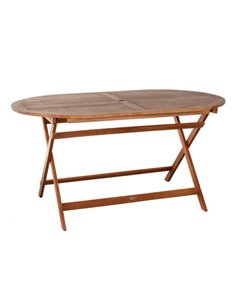 Conjunto Mesa y 6 sillas de jardín de madera eucalipto Aktive Garden 2