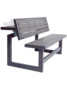 Banco convertible en mesa LIFETIME color gris
