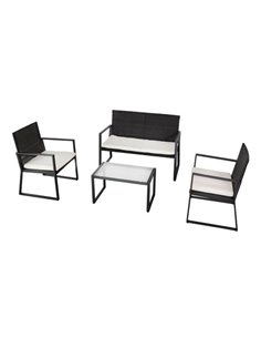 Conjunto muebles ratán para jardín aktive garden