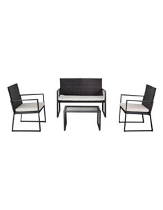 Conjunto muebles ratán para jardín aktive garden                               2