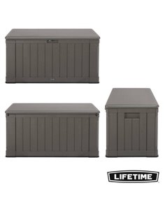 Baúl para jardín ultrarresistente LIFETIME UV100 marrón 2