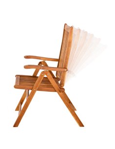 Set 2 sillas jardín madera acacia Aktive Garden 2