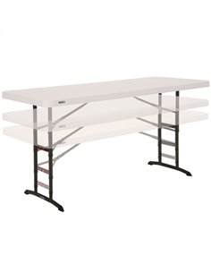 Mesa ajustable altura 61-91 cm patas plegables Lifetime