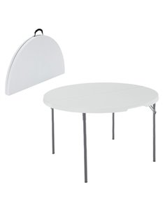 Mesa plegable multiusos ultrarresistente lifetime 122x122x73,5 cm uv100