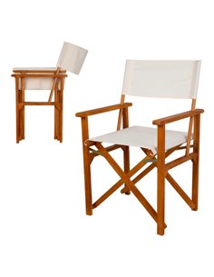 Silla plegable director Madera acacia Aktive Garden