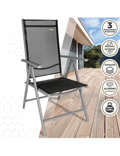 Silla plegable de aluminio para jardín Aktive Garden 2