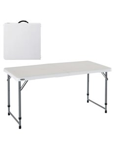 Mesa plegable multiusos ultrarresistente LIFETIME 122x61x56 - 91,5 cm uv100