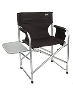 SILLA DIRECTOR PLEGABLE ALU 57X48X81CM C/BOLSILLO Y MESA