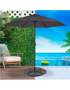 Pie parasol rellenable redondo 4 piezas Aktive Garden 48x48x7,5 cm 2