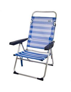 Silla plegable multiposición aluminio Aktive Beach - marinera