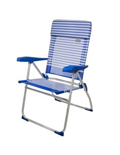 Silla plegable aluminio 7 posiciones  Aktive Beach