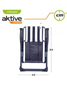 Silla plegable 5 posiciones marinera Aktive Garden 2