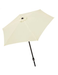 Parasol hexagonal 250 cm color crema mástil aluminio Aktive Garden