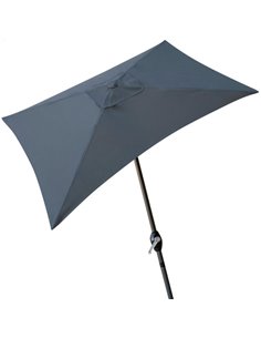 Parasol balcón 200x120 cm color antracita mástil aluminio Aktive Garden