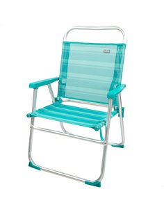 Silla plegable fija aluminio Aktive Beach - mediterráneo