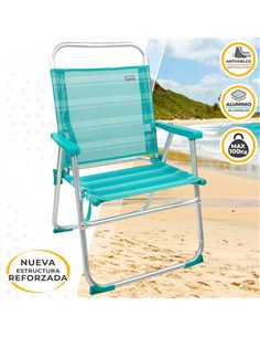 Silla plegable fija aluminio Aktive Beach - mediterráneo 2