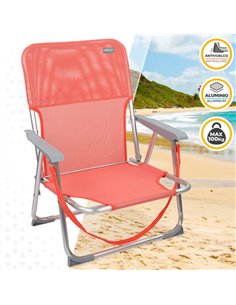 Silla plegable baja aluminio Aktive Beach- coral 2
