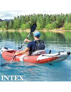 Kayak hinchable Intex explorer k2 & 2 remos - 312x91x51 cm