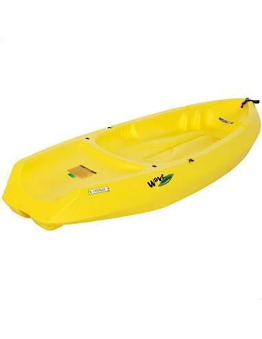Kayak rígido amarillo con remo juvenil Lifetime