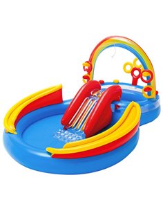 CENTRO DE JUEGOS 2 EN 1 ARCO IRIS + TOBOGÁN 297x193x135 2