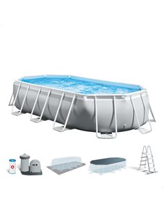 PISCINA OVALADA PRISMA CON DEPURADORA DE CARTUCHO | INTEX 26796NP