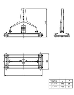 LIMPIAFONDOS MANUAL ARTICULADO| CLASIC